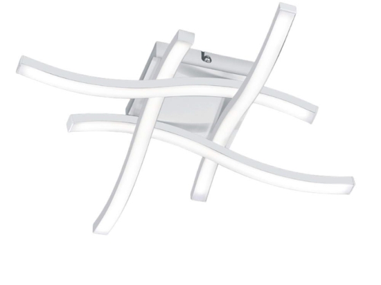 Φωτιστικό Οροφής - Πλαφονιέρα Route R62474131 4x5W Led 46x46x7cm 4000K White RL Lighting Μέταλλο
