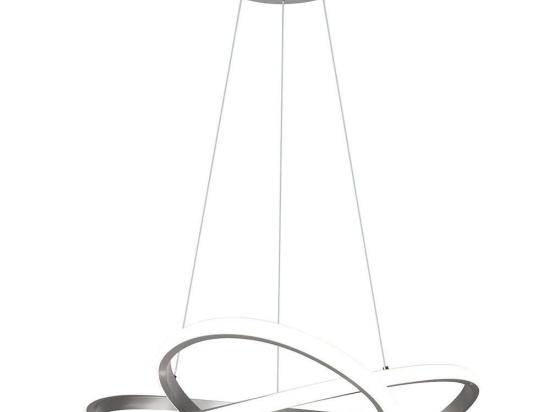 Φωτιστικό Οροφής Course R32051407 Φ60x150cm Dim Led 3150Lm 27,5W Nickel-White RL Lighting