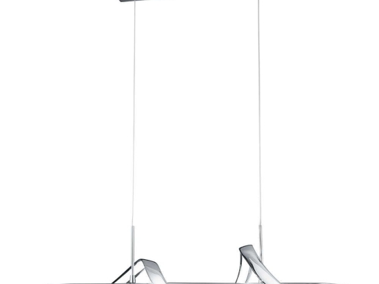 Φωτιστικό Οροφής - Ράγα Perugia R37091106 81x46x150cm Dim Led 4500Lm 37W Chrome RL Lighting