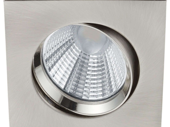 Σποτ Χωνευτό Pamir 650410107 8x8x5cm Dim Led 345Lm 5,5W 3000K Nickel Trio Lighting Τετράγωνο