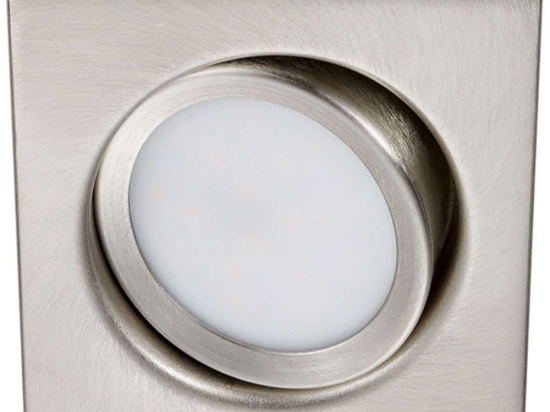 Σποτ Χωνευτό Rila 650210107 8x8x3cm Led 450Lm 5W 3000K Nickel Trio Lighting Τετράγωνο