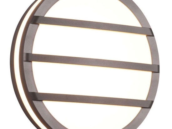 Φωτιστικό Τοίχου - Απλίκα Venado R24236142 Φ25cm Led 1000lm 9,5W 3000K Anthracite RL Lighting