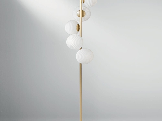 Φωτιστικό Δαπέδου I-Ripple-PT5-Oro E27 160x32,5cm Gold Luce Ambiente Design