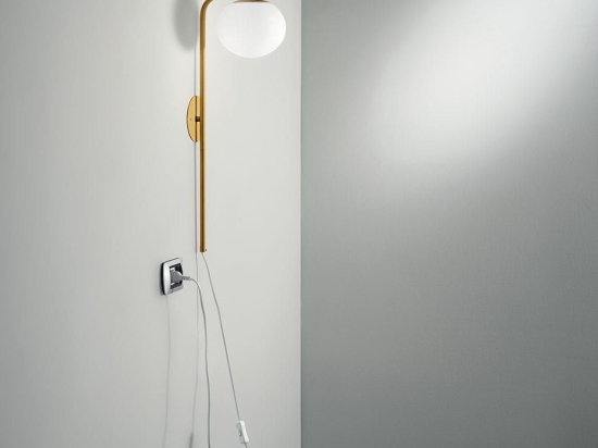 Φωτιστικό Τοίχου - Απλίκα I-Odisseo-AP1-Oro E14 65,5x15cm Gold Luce Ambiente Design