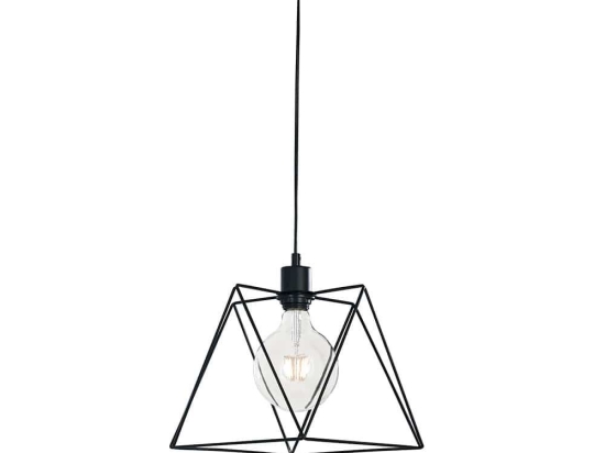 Φωτιστικό Οροφής Κρεμαστό I-Santana-L-S1 E27 26x26x25cm Black Luce Ambiente Design