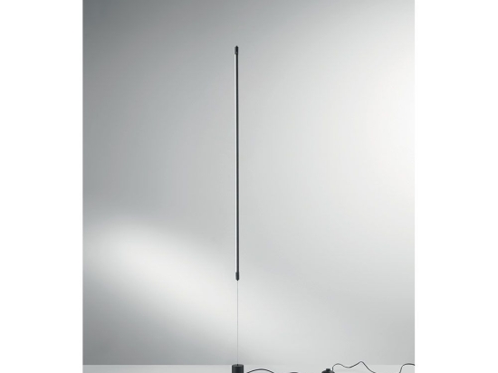 Φωτιστικό Δαπέδου Led-Gravity-PT-NER Led 1728lm 3000K/4000K/6500K 120x6x6 Black Luce Ambiente Design