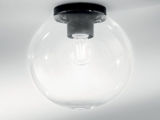 Φωτιστικό Οροφής - Πλαφονιέρα I-Polly-G25-TR E27 26x25cm Clear Intec Πλαστικό