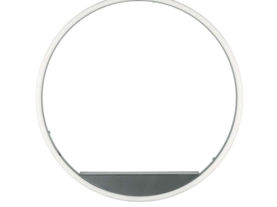 Φωτιστικό Τοίχου Minus PL.MINUS/GR-SILVER Φ81x6cm 55W Led Dimmable Silver Ondaluce