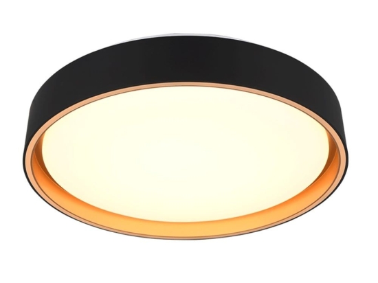 Φωτιστικό Οροφής - Πλαφονιέρα Felis R64391080 40x7cm SMD-LED 24W 2500lm Black-Gold RL Lighting