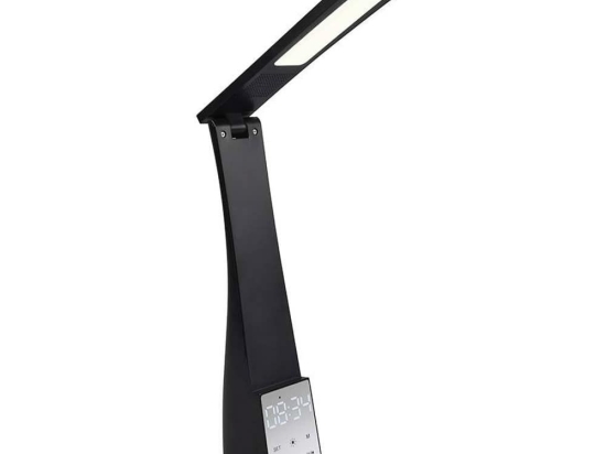 Φωτιστικό Γραφείου Επαναφορτιζόμενο Linus R52681102 Με Ηχείο Και Bluetooth SMD 135lm 4500+6000+3000K 5x41cm Black RL Lighting