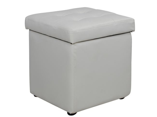 ΣΚΑΜΠΟ ΜΕ ΑΠΟΘΗΚΕΥΤΙΚΟ ΧΩΡΟ PU ΛΕΥΚΟ CUBE HM224.02 36,5x36,5x36Υεκ.