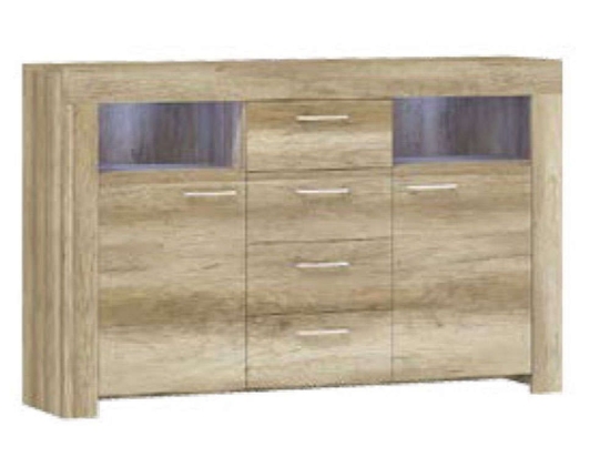 Μπουφές 36116-SK-21 155x96x40cm Natural Μελαμίνη