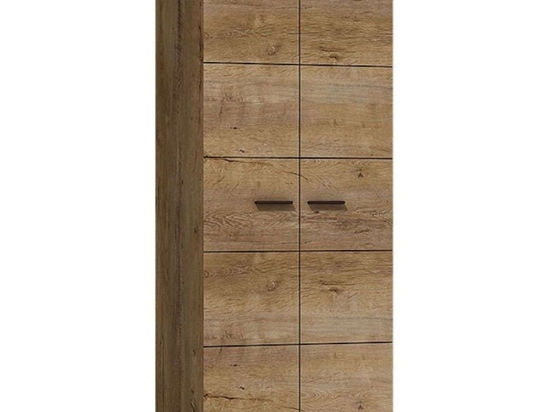 Ντουλάπα Δίφυλλη 36134-LN-24 Φυσικό 80x194x54cm Δίφυλλη Μελαμίνη