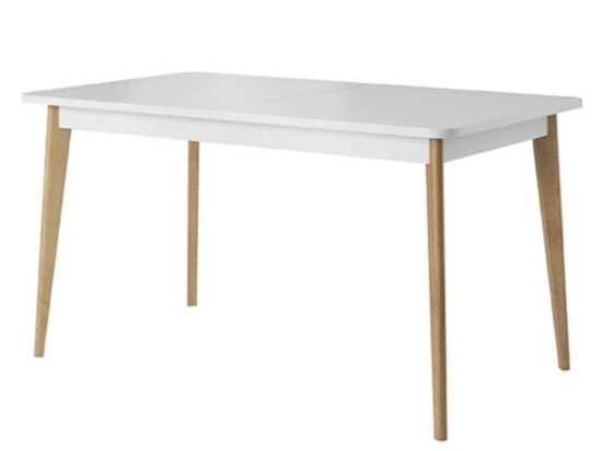 Τραπέζι επεκτεινόμενο 41110-NR Λευκό + Riviera 140-180x76x80cm Μελαμίνη