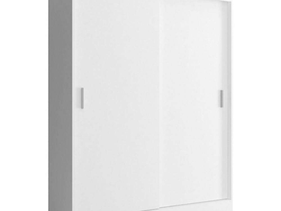 Ντουλάπα Δίφυλλη Συρόμενη 24114-WKw-130 130x200x62cm White Δίφυλλη Μοριοσανίδα