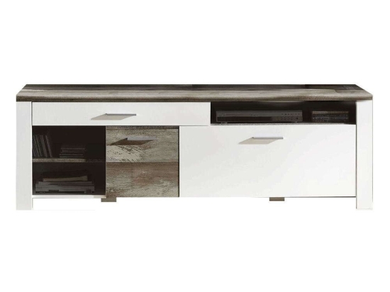 Έπιπλο Τηλεόρασης Mateo 02111_Mt_Btv 179x61x48cm White-Antique Oak
