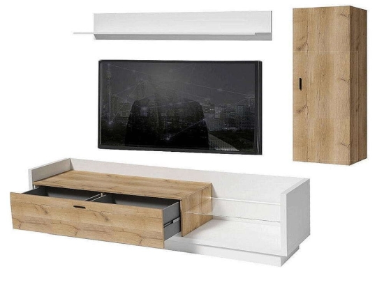 Σύνθεση Talina (Σετ 3Τμχ) Talina_36_1 240x175x48cm Oak-White