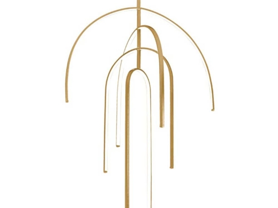 Φωτιστικό Οροφής Led 1933 96W 3000K 80Lm Gold Αλουμίνιο