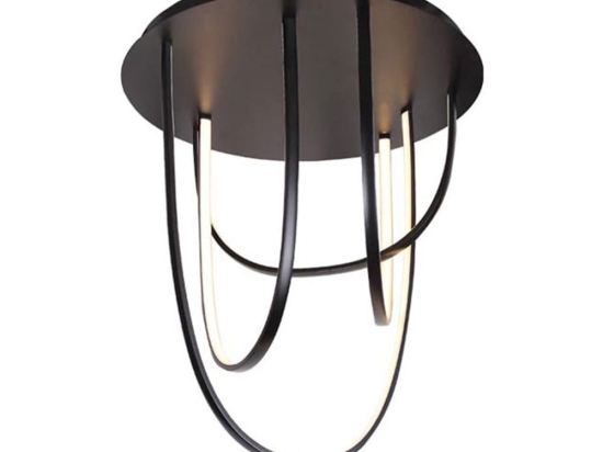 Φωτιστικό Οροφής - Πλαφονιέρα Led 1951 80W 3000K 80Lm Black Αλουμίνιο