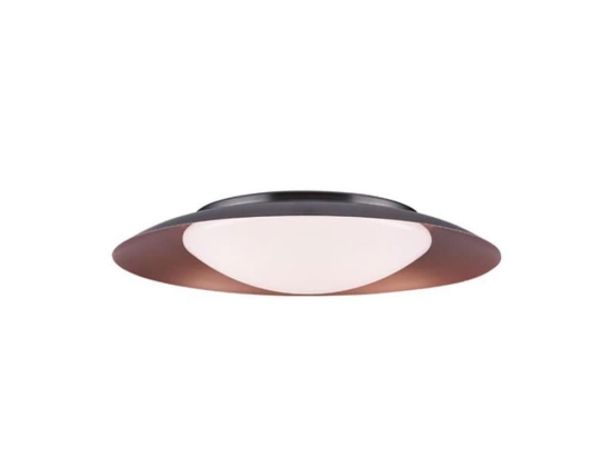 Φωτιστικό Οροφής - Πλαφονιέρα Led Φ40 1957 20W 3000K 90Lm Black-Copper Μέταλλο,Ακρυλικό
