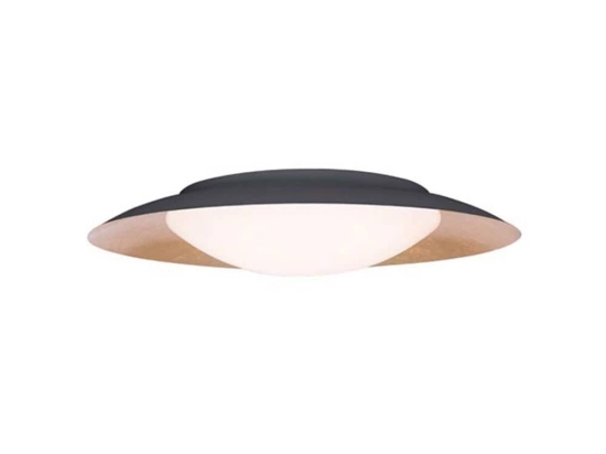 Φωτιστικό Οροφής - Πλαφονιέρα Led Φ40 1958 20W 3000K 90Lm Black-Gold Μέταλλο,Ακρυλικό