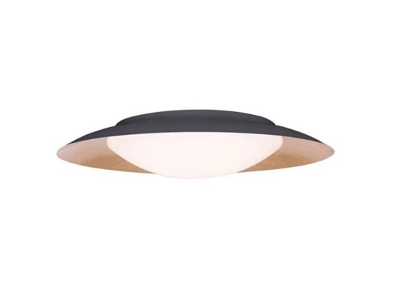 Φωτιστικό Οροφής - Πλαφονιέρα Led Φ50 1962 28W 3000K 90Lm Black-Gold Μέταλλο,Ακρυλικό