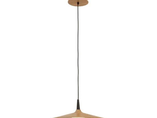 Φωτιστικό Οροφής Led 19150 8W 3000K 110Lm Black-Natural Μέταλλο,Ξύλο