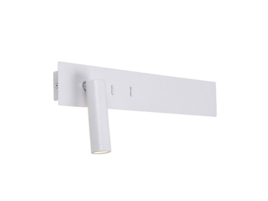 Φωτιστικό Τοίχου - Σποτ Led H-52 3W+5W+5W 3000K 85Lm White Αλουμίνιο