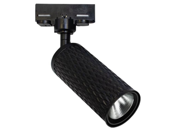 Σποτ Ράγας Τριφασικό Led S062-40 9W 3000K 80Lm Black Αλουμίνιο