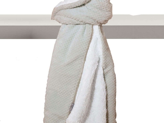 Κουβέρτα Βρεφική Des. Cozy Grey Anna Riska Κούνιας 110x140cm 100% Βαμβάκι