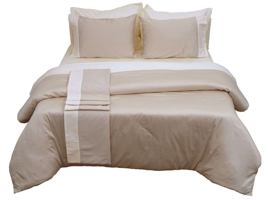 Πάπλωμα Διπλής Όψεως Luxury Bicolour 3 Beige/Ivory Anna Riska Υπέρδιπλo 220x240cm 100% Βαμβακοσατέν