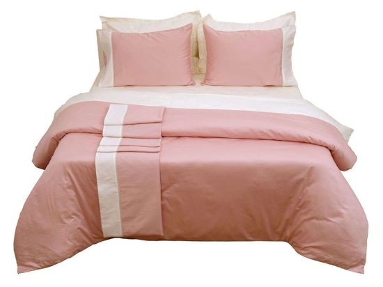 Πάπλωμα Διπλής Όψεως Luxury Bicolour 4 Blush Pink/Ivory Anna Riska Υπέρδιπλo 220x240cm 100% Βαμβακοσατέν