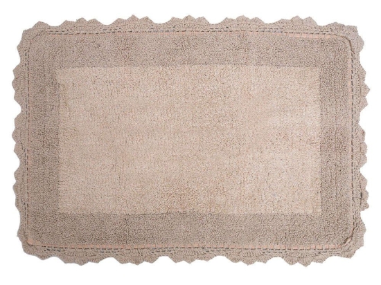 Πατάκι Μπάνιου Des. Lace Linen Anna Riska 50 X 80 50x80cm 100% Βαμβάκι