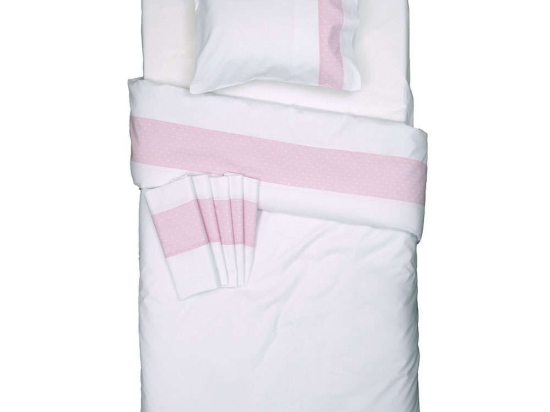 Παπλωματοθήκη Βρεφική Σχ. Ρόμπιν Pink Viopros 120x160cm 100% Βαμβάκι
