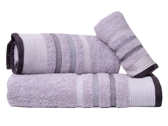 Πετσέτα Χαβάη Grey Viopros Προσώπου 50x100cm 100% Βαμβάκι