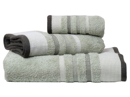 Πετσέτα Χαβάη Sage Green Viopros Σώματος 70x140cm 100% Βαμβάκι