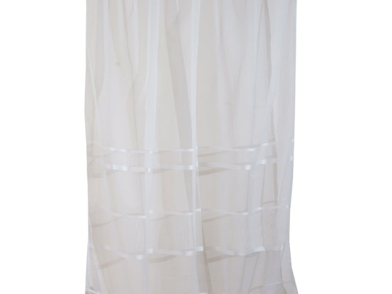 Κουρτίνα Cuba Με Τρέσα 2 White Anna Riska 140X270cm Οργαντίνα