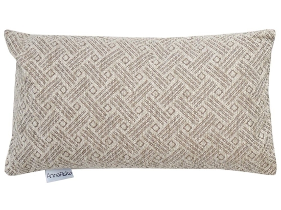 Μαξιλάρι Διακοσμητικό (Με Γέμιση) 1442 Beige Anna Riska 32x52 Chenille