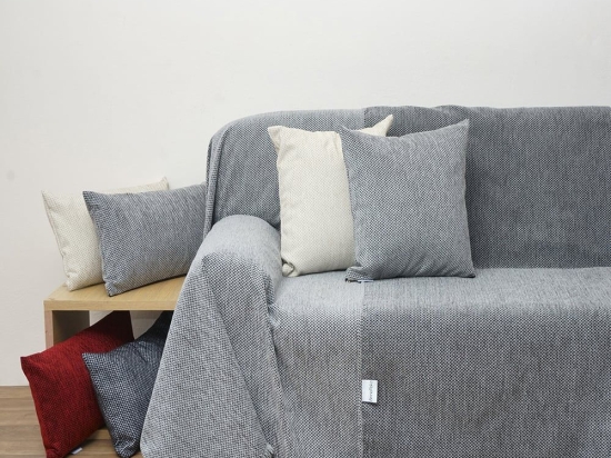 Ριχτάρι 1440 Grey Anna Riska Τετραθέσιο 180x320cm Chenille
