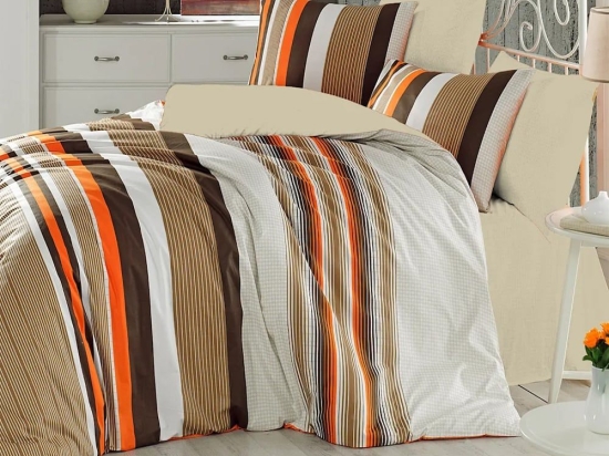 Κουβερλί Dream 7005 (Σετ 2τμχ) Beige Anna Riska Μονό 160x240cm 100% Βαμβακερό Περκάλι