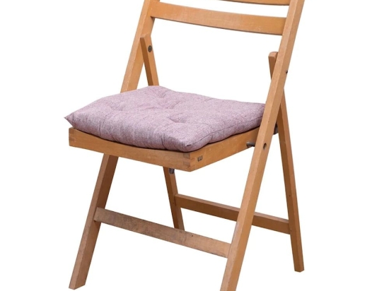 Μαξιλάρι Καρέκλας 584 40x40 4-Bordo Viopros 100% Βαμβάκι