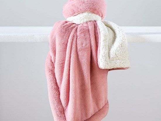 Κουβέρτα Βρεφική Heaven 2 Blush Pink Anna Riska Αγκαλιάς 75x90cm Πολυέστερ