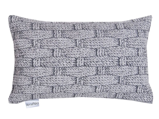 Μαξιλάρι Διακοσμητικό 1444 Grey Anna Riska 32x52 Chenille