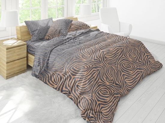 Σεντόνια Premium 5007 (Σετ 4τμχ) Anthracite Anna Riska Υπέρδιπλο 240x270cm 100% Βαμβάκι