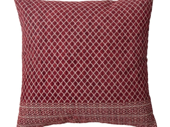 Μαξιλάρι Διακοσμητικό (Με Γέμιση) 2211 Bordo Viopros 42X42 42x42cm Chenille