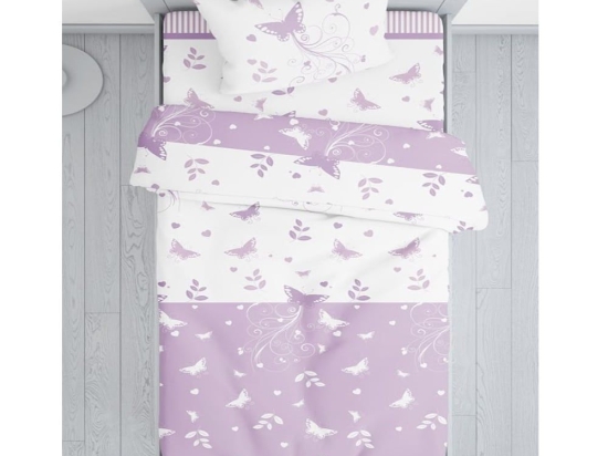 Πάπλωμα Βρεφικό Βαλέρια Lila Viopros 120x160cm 100% Βαμβάκι