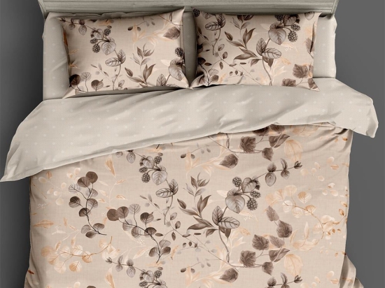 Πάπλωμα Τυπωτό 5305 Beige Viopros Μονό 160x240cm Microfiber-Polyester