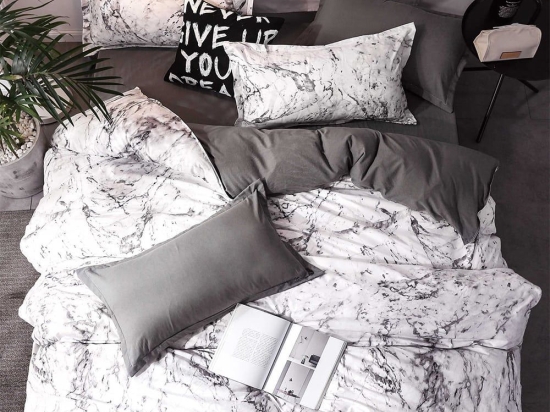 Πάπλωμα Τυπωτό 5307 White Viopros Μονό 160x240cm Microfiber-Polyester