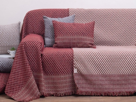 Ριχτάρι 2211 Bordo Viopros Διθέσιο 180x240cm Chenille