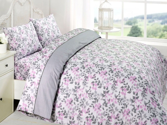 Κουβερλί Premium 5008 (Σετ 3τμχ) Grey Anna Riska Υπέρδιπλo 220x240cm 100% Βαμβάκι